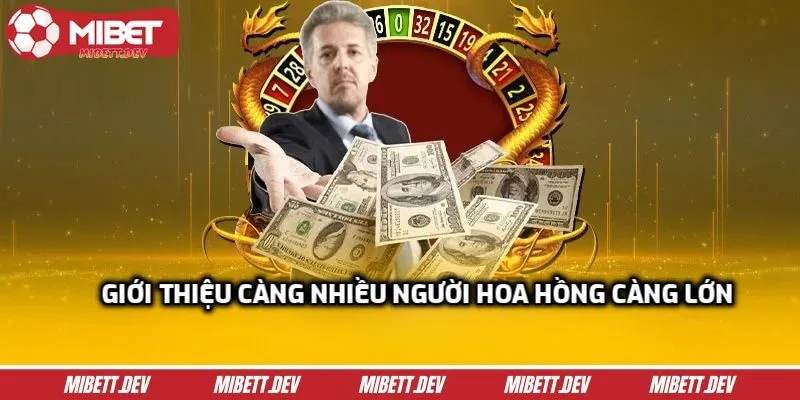 Giới thiệu càng nhiều người hoa hồng càng lớn