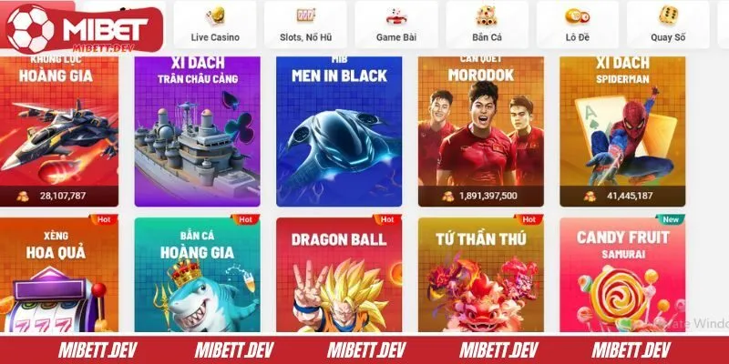 Sòng bạc với nhiều trò chơi hấp dẫn